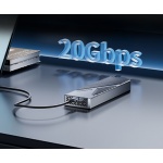 ORICO θήκη για M.2 NVME SSD CNM2-G20, 20Gbps, γκρι - Image 2