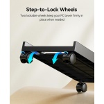 ORICO βάση PC CPB2 με ροδάκια, 45.5x22cm, πλαστική, μαύρη - Image 3