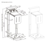 BRATECK βάση γραφείου για PC CPB29-01, universal, μεταλλική, έως 30kg - Image 4
