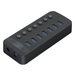 ORICO USB hub CT2U3-7AB με διακόπτες, 7x θυρών, USB 3.0, 5Gbps, USB σύνδεση, μαύρο - Image 5