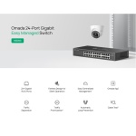 TP-LINK easy managed switch ES224G, 24x Gigabit θύρες, V1.0 - Image 2