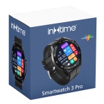 INTIME smartwatch 3 Pro, 1.28", IP67, heart rate, ηχείο & mic, μαύρο - Image 4