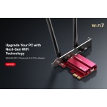 MERCUSYS κάρτα δικτύου WiFi 7 & Bluetooth MA37BE, 6500Mbps BE6500, PCIe, V1.0 - Image 2