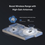 MERCUSYS ασύρματος USB αντάπτορας δικτύου MA37BEH, BE6500, Tri-Band, V1.0 - Image 5