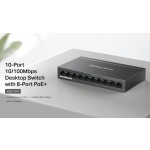 MERCUSYS desktop switch MS110P, 10x 10/100Mbps θύρες, PoE+, V1.0 - Image 2