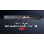 MERCUSYS rackmount switch MS120GP, 20x Gigabit θύρες, PoE+, V1.0 - Image 2