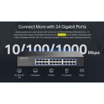 MERCUSYS desktop/rackmount switch MS124GS, 24x Gigabit θύρες, V1.0 - Image 2