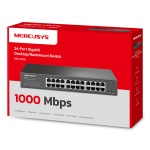 MERCUSYS desktop/rackmount switch MS124GS, 24x Gigabit θύρες, V1.0 - Image 4