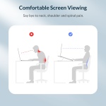 ORICO πλαστική βάση για laptop PFB-A23, 11-17", foldable, πλαστική, μαύρη - Image 3