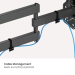 POWERTECH επιτοίχια βάση τηλεόρασης PT-1556, 23-43", έως 30kg, full motion - Image 3