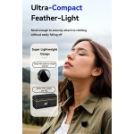 UPTECH ασύρματα μικρόφωνα UPW-M9MAX με θήκη φόρτισης, USB-C, 2.4GHz, μαύρο - Image 2