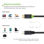 CABLETIME καλώδιο USB-C σε micro USB CT-U32-CMMCBG, 2A, 480Mbps, 1m, μαύρο - Image 3