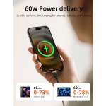 CABLETIME καλώδιο USB-C CT-CM60, 60W, 480Mbps, 1m, μαύρο - Image 2