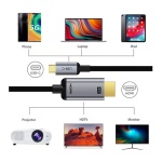 CABLETIME καλώδιο USB-C σε HDMI CT-PU31-CMHD3, 4K/30Hz, 1m, μαύρο - Image 2