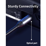 CABLETIME καλώδιο ήχου Toslink CT-AV380-P04GN, gold plated, 5mm, 3m, μαύρο - Image 4