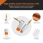 CABLETIME καλώδιο ήχου 3.5mm CT-AV311-P11RG, γωνιακό, gold plated, 3m, λευκό - Image 4