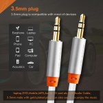 CABLETIME καλώδιο ήχου 3.5mm CT-AV311-P11G, gold plated, 3m, λευκό - Image 3