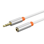 CABLETIME καλώδιο προέκτασης ήχου 3.5mm CT-AV311-P12G, gold plated, 1m, λευκό