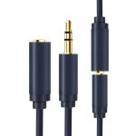 CABLETIME καλώδιο προέκτασης ήχου 3.5mm CT-AV302-H11G, gold plated, 10m, μπλε - Image 2