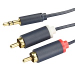 CABLETIME καλώδιο ήχου 3.5mm σε 2x RCA CT-AV303-H12G, 15m, μπλε - Image 2