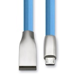 CABLETIME καλώδιο micro USB σε USB θηλυκό CT-PU32-ZFUM, flat, 480Mbps, 1m, μπλε - Image 2