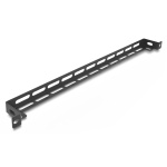 DELOCK cable management panel 67461 για rack 19", 0.5U, βάθος 50mm, μεταλλικό, μαύρο