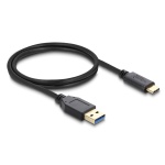DELOCK καλώδιο USB-C σε USB 83870, 10Gbps, 1m, μαύρο