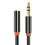 CABLETIME καλώδιο προέκτασης ήχου 3.5mm CT-AV311-P11FG, gold plated, 3m, μαύρο