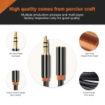 CABLETIME καλώδιο προέκτασης ήχου 3.5mm CT-AV311-P11FG, gold plated, 3m, μαύρο - Image 3