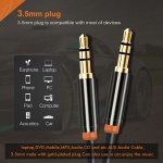 CABLETIME καλώδιο ήχου 3.5mm CT-AV311-P11G, gold plated, 3m, μαύρο - Image 3