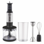 BRUNO ραβδομπλέντερ BRN-0250, 1700W Σετ 3 σε 1, ρυθμιζόμενη ταχύτητα, 4 λεπίδες, inox-μαύρο