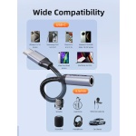 CABLETIME αντάπτορας USB-C σε 3.5mm CT-CMAUF-AG, γκρι - Image 5