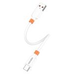 KAKUSIGA καλώδιο USB-C σε USB KSC-1024, σιλικόνης, 5A, 480Mbps, 0.25m, λευκό