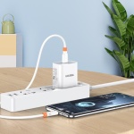 KAKUSIGA καλώδιο Lightning σε USB-C KSC-1024, σιλικόνης, 30W, 480Mbps, 0.25m, λευκό - Image 2