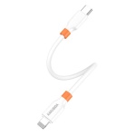 KAKUSIGA καλώδιο Lightning σε USB-C KSC-1024, σιλικόνης, 30W, 480Mbps, 0.25m, λευκό