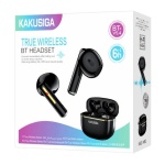 KAKUSIGA earphones με θήκη φόρτισης KSC-1482, True Wireless, 15mm, 35/300mAh, μαύρα - Image 2