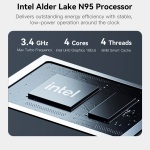 BEELINK mini PC/NAS ME Mini με 6x θέσεις M.2, Intel N95, 12GB, 1TB M.2, Windows 11 Home - Image 4