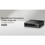 MERCUSYS desktop switch MS105GS, 5x Gigabit θύρες, V2.0 - Image 2
