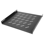 POWERTECH σταθερό ράφι για rack 19" NETW-0052, 1U, βάθος 420mm, μαύρο