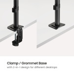 POWERTECH βάση γραφείου οθόνης & laptop PT-1569, 17-32", έως 10kg - Image 3