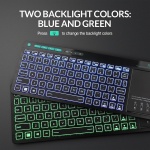 RIITEK ασύρματο πληκτρολόγιο Mini K18S με touchpad, RGB backlit, 2.4GHz & Bluetooth - Image 2