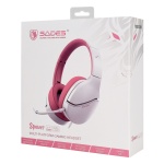 SADES gaming headset Spower, 3.5mm σύνδεση, 40mm, multi-platform, ροζ/λευκό - Image 4