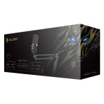 SADES gaming μικρόφωνο Night Owl με βάση γραφείου & επιτραπέζια, καρδιοειδές, USB, μαύρο - Image 3