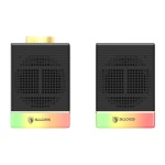 SADES gaming ηχεία Dionsyn με RGB φωτισμό, 2x 5W, Bluetooth & USB-C/USB, μαύρα - Image 2