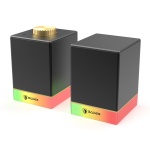 SADES gaming ηχεία Dionsyn με RGB φωτισμό, 2x 5W, Bluetooth & USB-C/USB, μαύρα