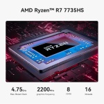 BEELINK mini PC SER5 Max, AMD 7735HS, 24GB, 500GB M.2, Windows 11 Pro - Image 5