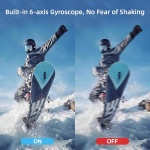 SJCAM action camera SJ20 με 2x φακούς, 2x οθόνες, 20MP/4K, WiFi, αδιάβροχη θήκη, μαύρη - Image 3