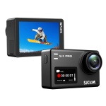 SJCAM action camera SJ8 Pro, οθόνη αφής, 12MP/4K, WiFi, αδιάβροχη θήκη, μαύρη