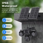 SECTEC smart ηλιακή κάμερα ST-523-9MAOV-4G-EU, triple lens, 3MP, 4G, SD, PTZ, IP66 - Image 4