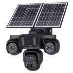SECTEC smart ηλιακή κάμερα ST-523-9MAOV-4G-EU, triple lens, 3MP, 4G, SD, PTZ, IP66